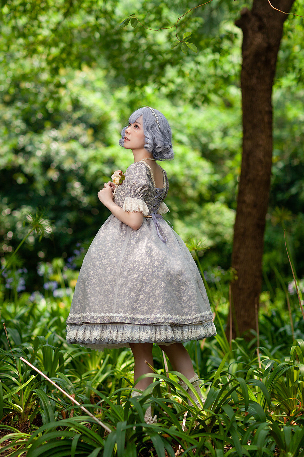 Infanta - Rose Afternoon Tea - Cotton Floral Lolita OP