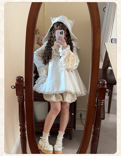 LizBird - Reincarnation of Time - Elegant Lolita OP Set with Waist-Cinching and A-Line Styles