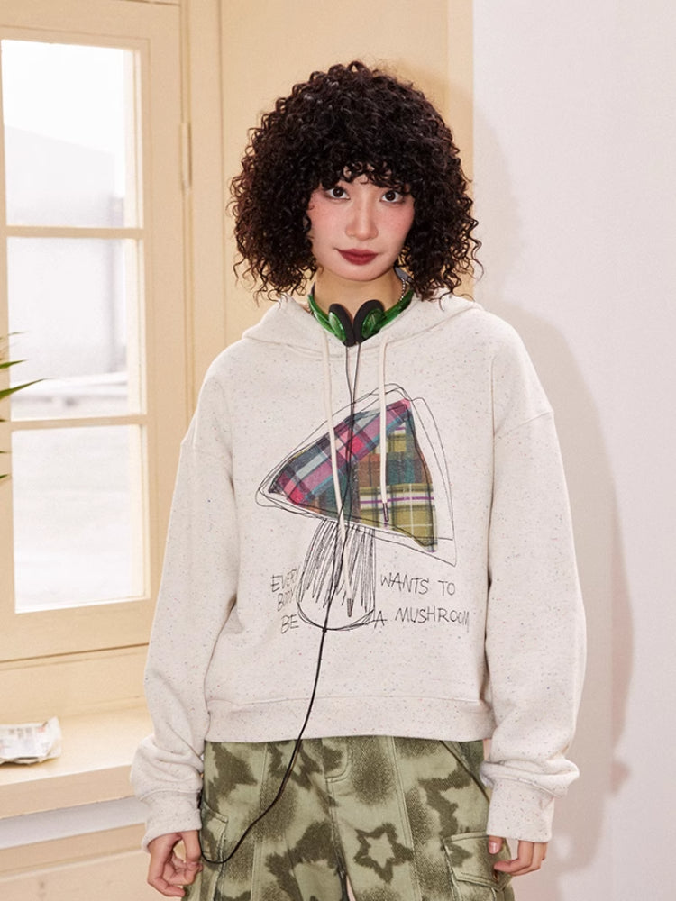 Hooded embroidered sweatshirt【s0000006559】