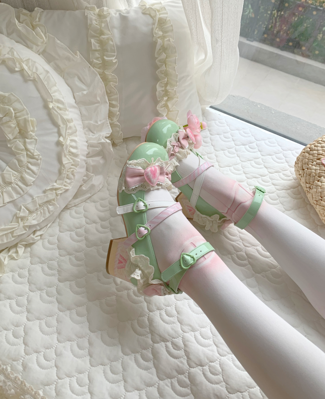 Aimee - Strawberry Limited 2.0 - Sweet Lolita Mary Jane Heel Shoes