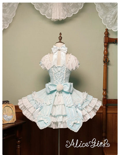 Alice Girl - Old School Polka Dots - Halter Neck Sweet Lolita OP Dress