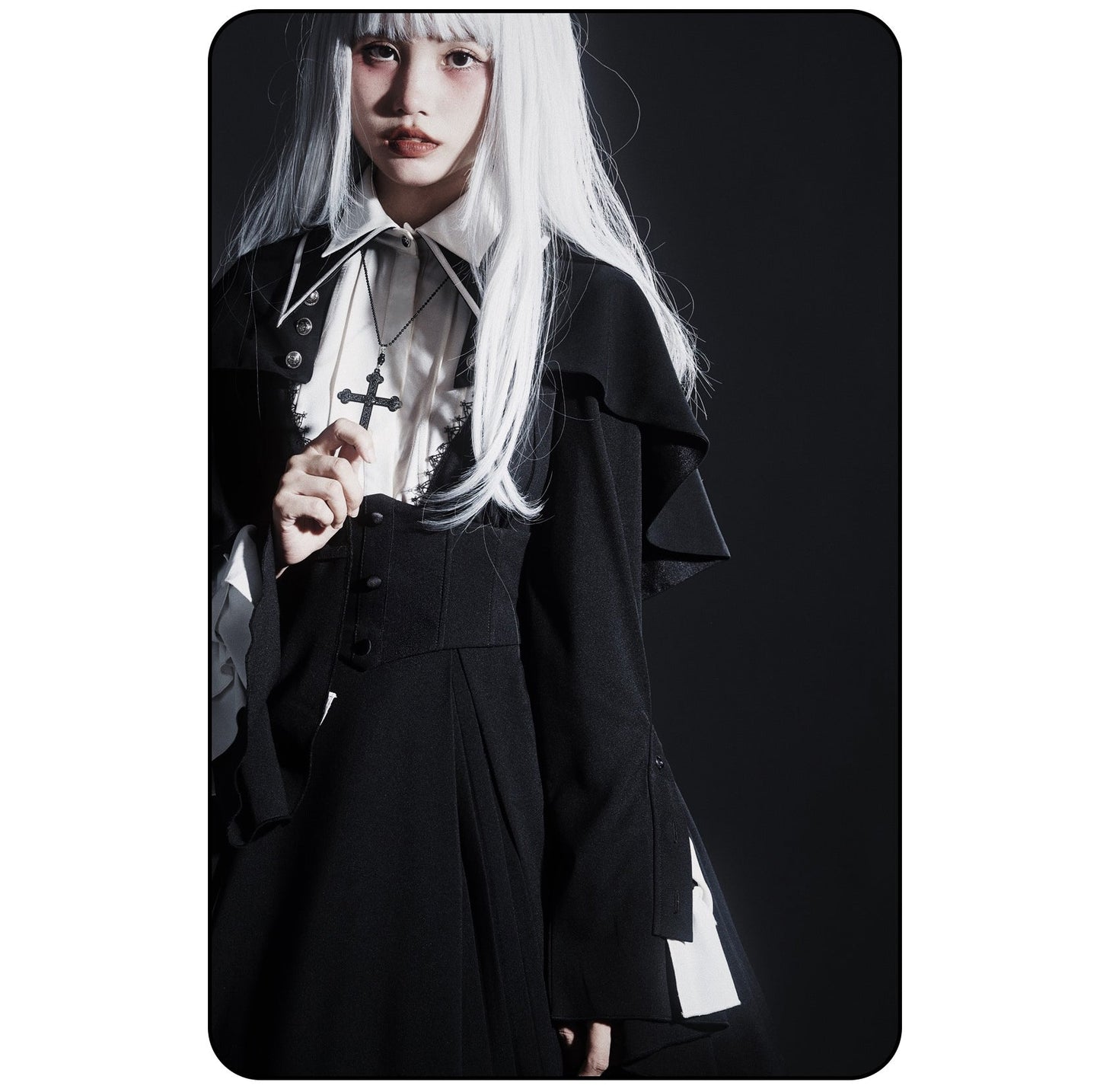Susin Lolita - Cross Praise - Nun Style Gothic Lolita Dress and Blouse