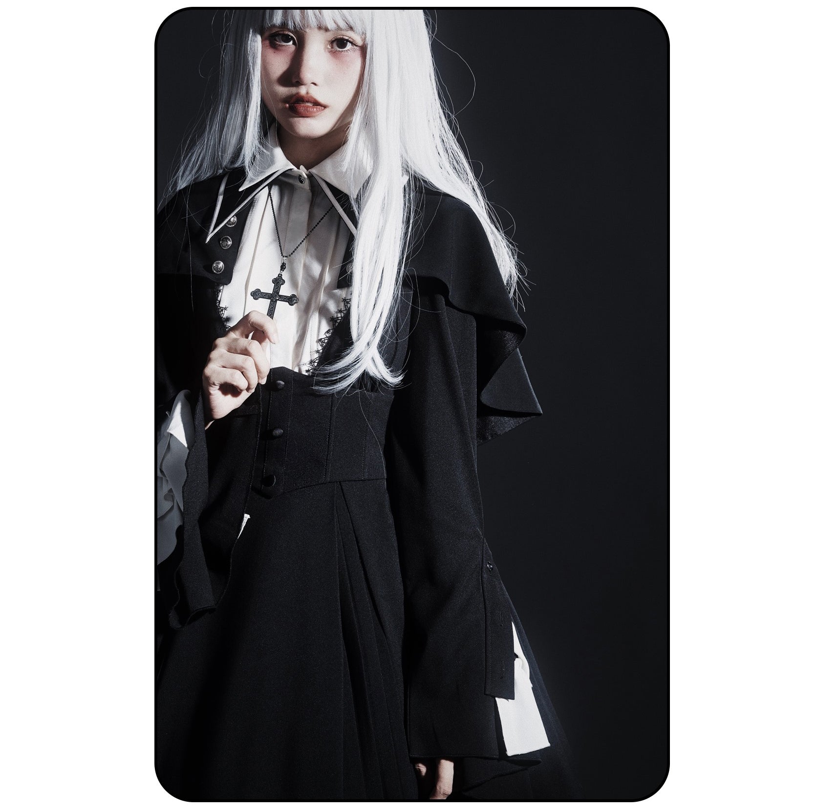 Susin Lolita - Cross Praise - Nun Style Gothic Lolita Dress and Blouse