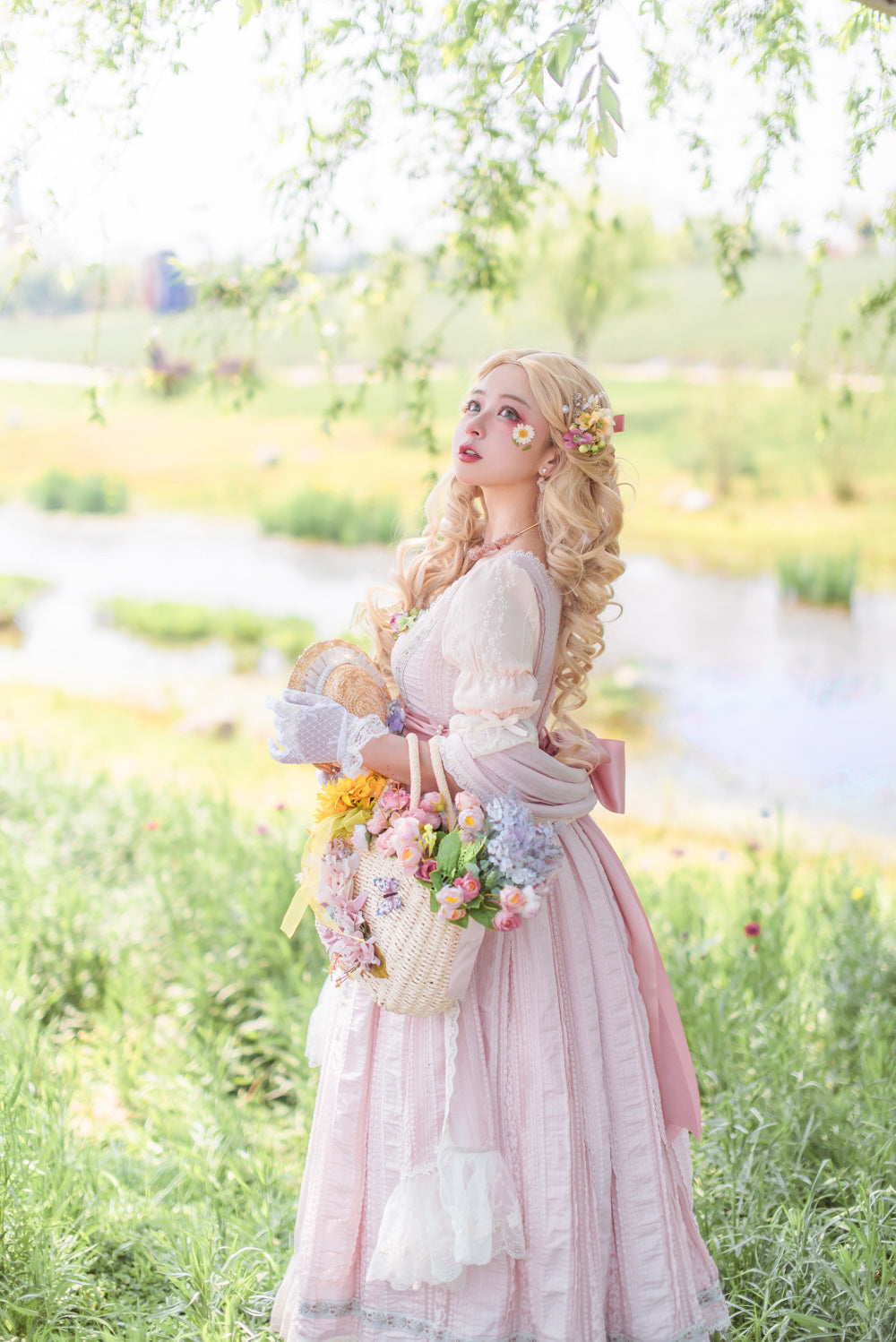 Miss Point - The Sally Gardens - Elegant Lolita Lotus Sleeves OP Dress