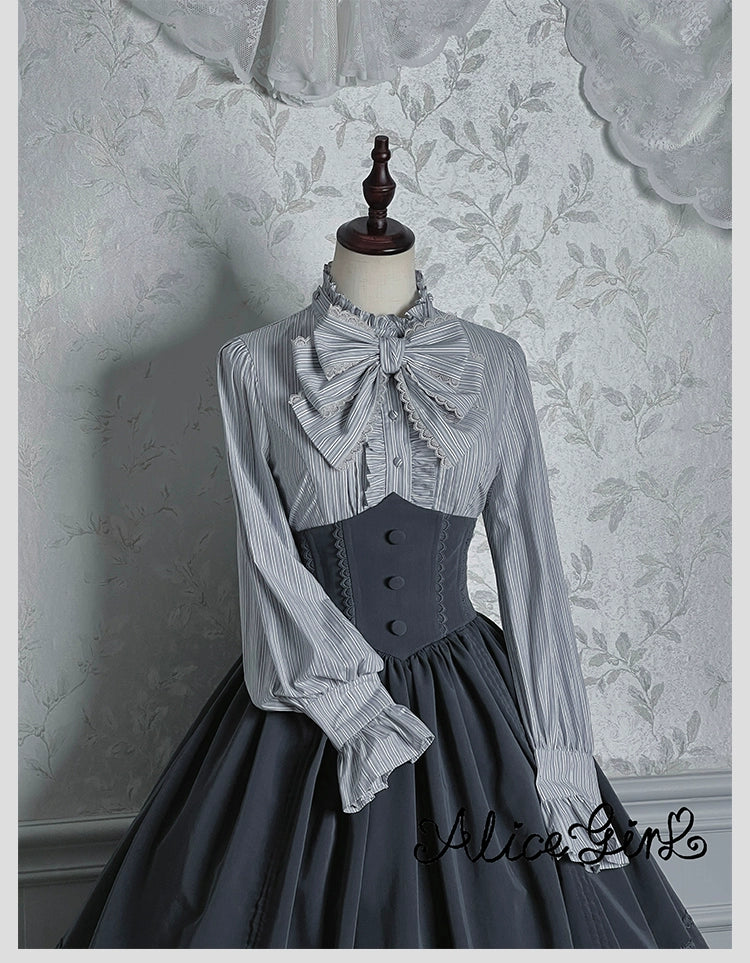 Alice Girl - Duke of Victoria - Classic Lolita SK & Overskirt Set