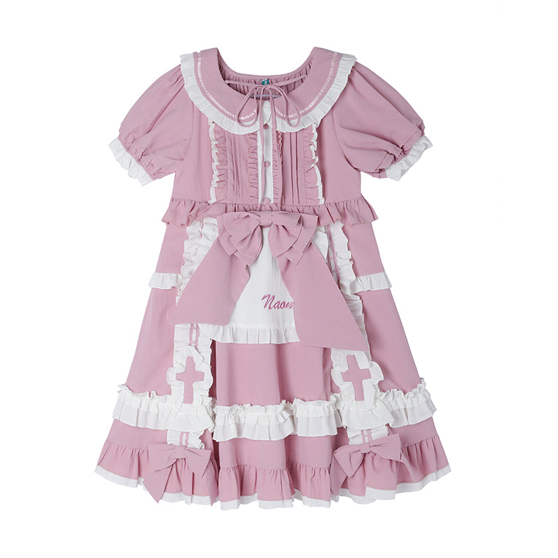 Niu Niu - Plus Size Lolita Nurse Summer OP Dress