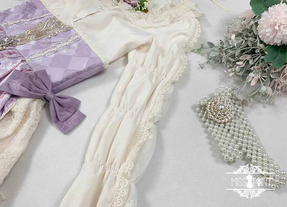 Miss Point - Elizabeth Meow - Classic Lolita Blouse Lotus Root Sleeve Lolita Shirt