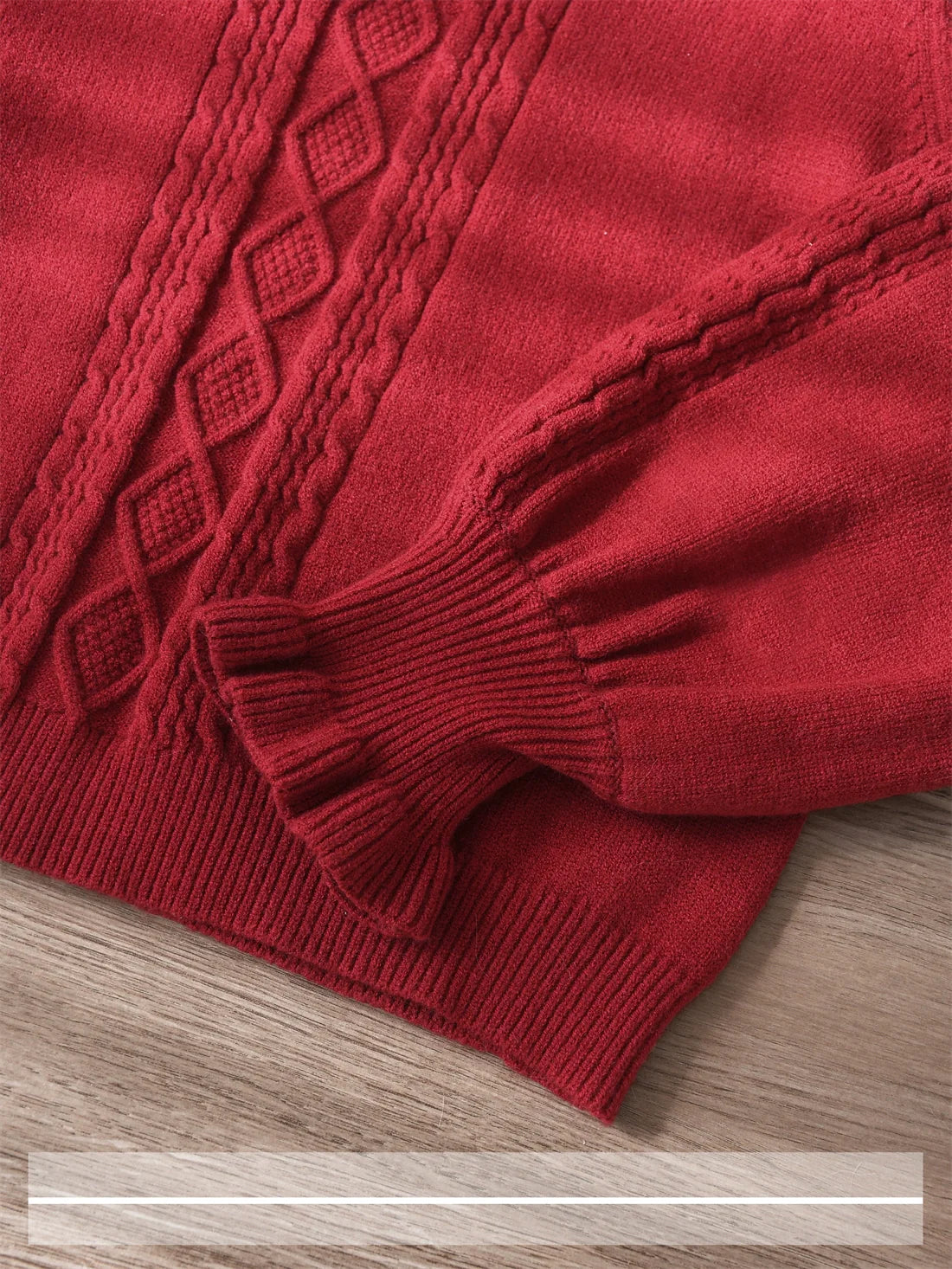 EESSILY - Green Fairy Tale - Classic Lolita Sweater Round Collar Winter Lolita Innerwear