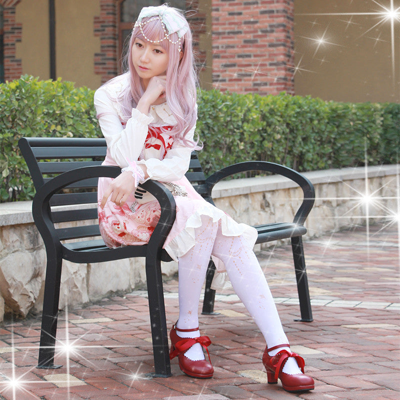 Sosic - Qing Mengnuo - Elegant Lolita Satin High Heel Handmade Shoes