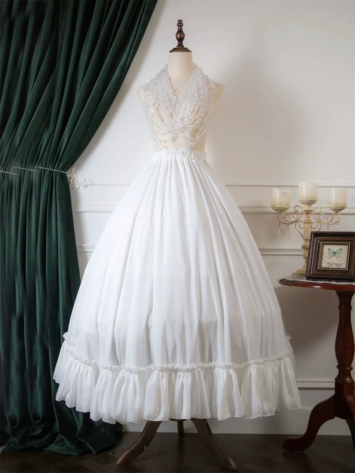 Muppet Mind Ben - Daily Lolita Extended Underskirt Black White and Red Lolita Skirt