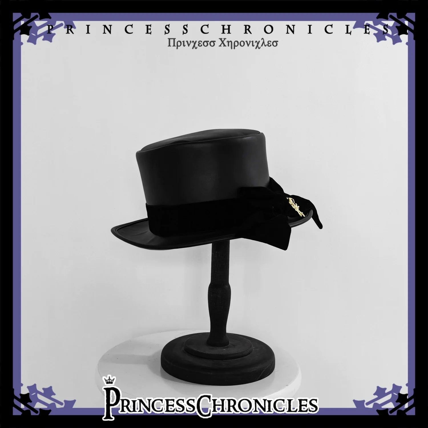 Princess Chronicles - Doll - Black Ouji Lolita Hat Retro Prince Bowler Hat