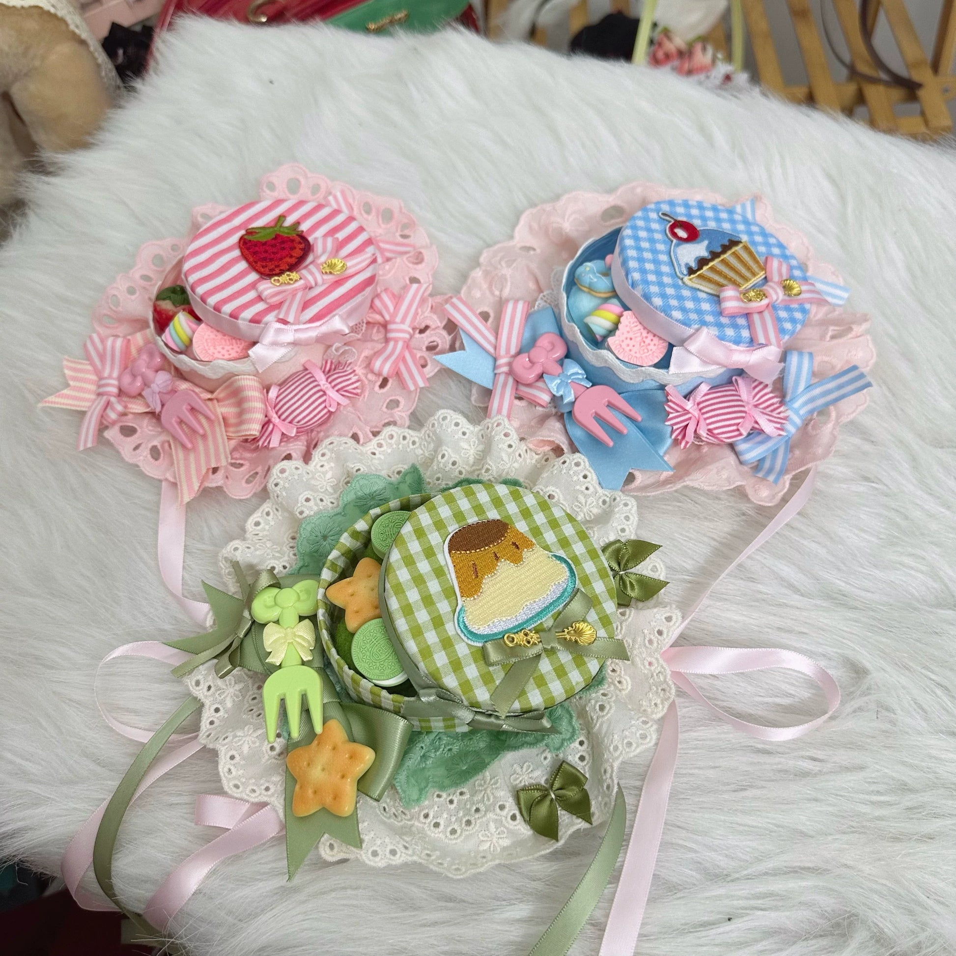 Chestnut Lolita - Sweet Lolita Candy Box Hat Handmade Lolita Top Hat