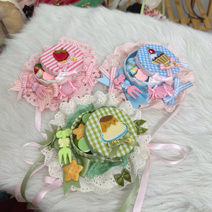 Chestnut Lolita - Sweet Lolita Candy Box Hat Handmade Lolita Top Hat