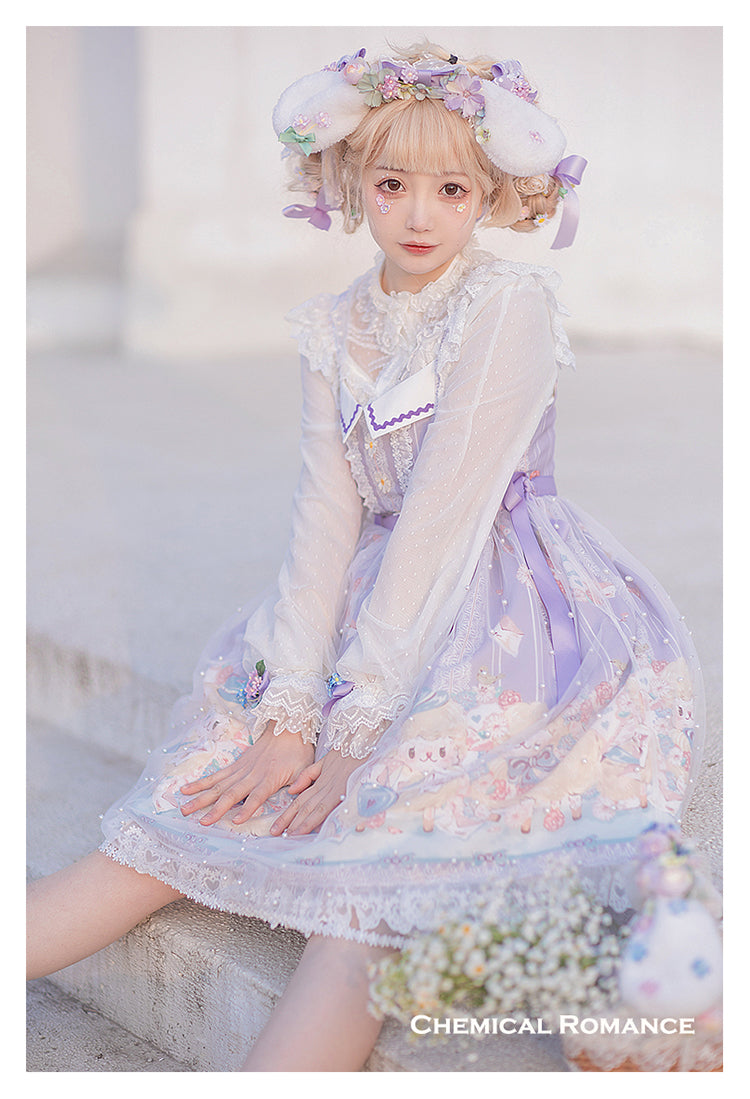 Chemical Romance - Lamb Postman - Sweet Lolita Printed JSK Dress