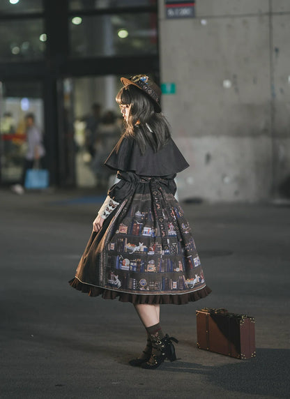 Miss Point - German Bookshelf - Classic Lolita OP Dress & Detachble Cape