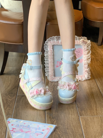 Aimee - Strawberry Limited - Sweet Lolita Platform Shoes Girlish Shoes
