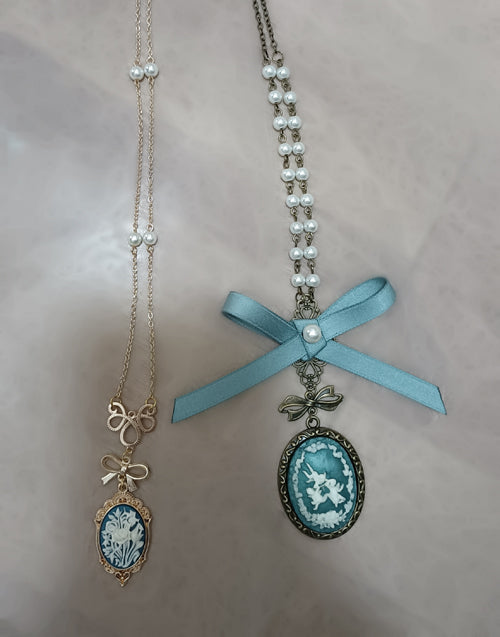 Rose of Sharon - British Style Cameo Lolita Necklace