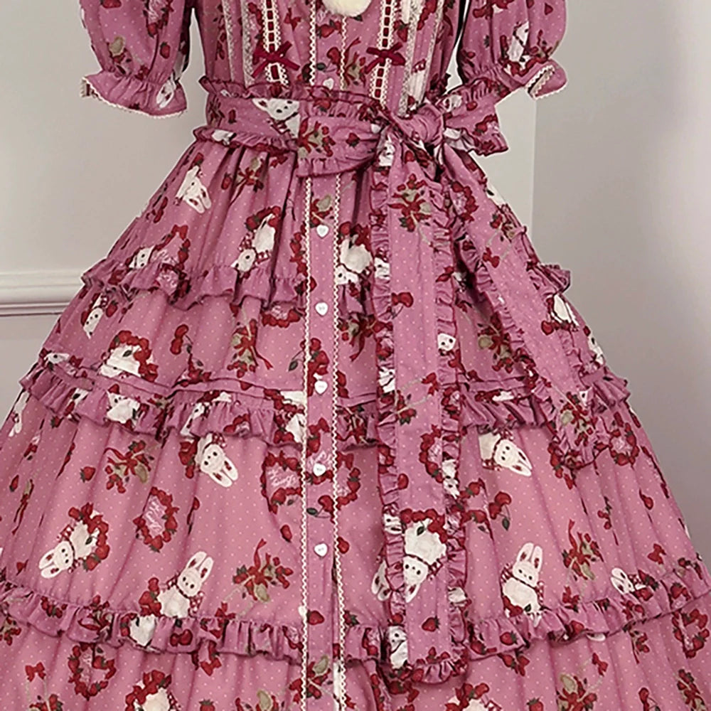 Miss Point - Forest Berry Bunny - Classic Lolita Accessory Cute Rabbit BNT KC and Brooch