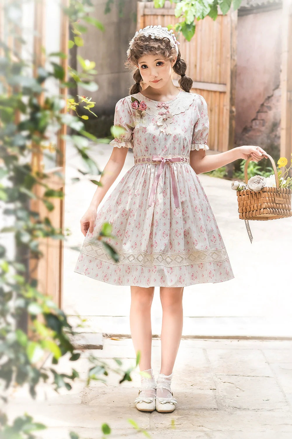 Miss Point - Customized Elegant Lolita OP Dress Cute Daily Girl Short Lolita Dress