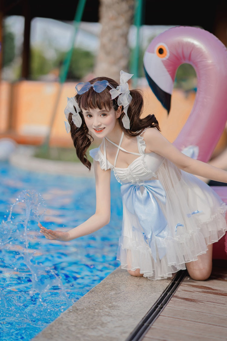 Letters from Unknown Star - Mermaid of the Sea Moon - Lolita Inspired Swimsuit in Two-piece and One-piece