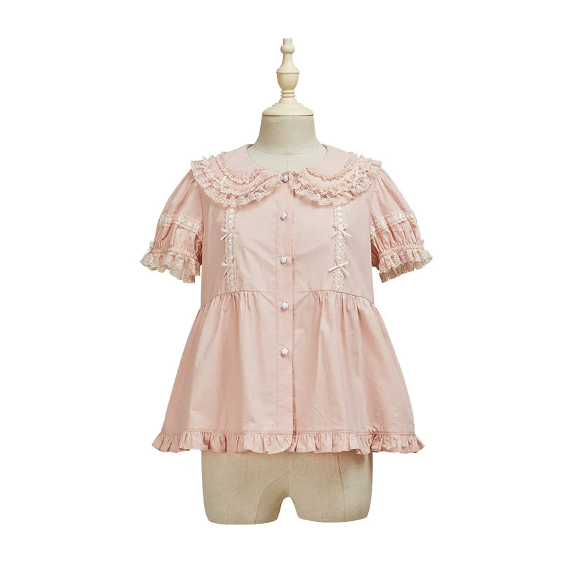 Summer Fairy - Cloud Dream - Sweet Lolita Shirt Peter Pan Collar Innerwear