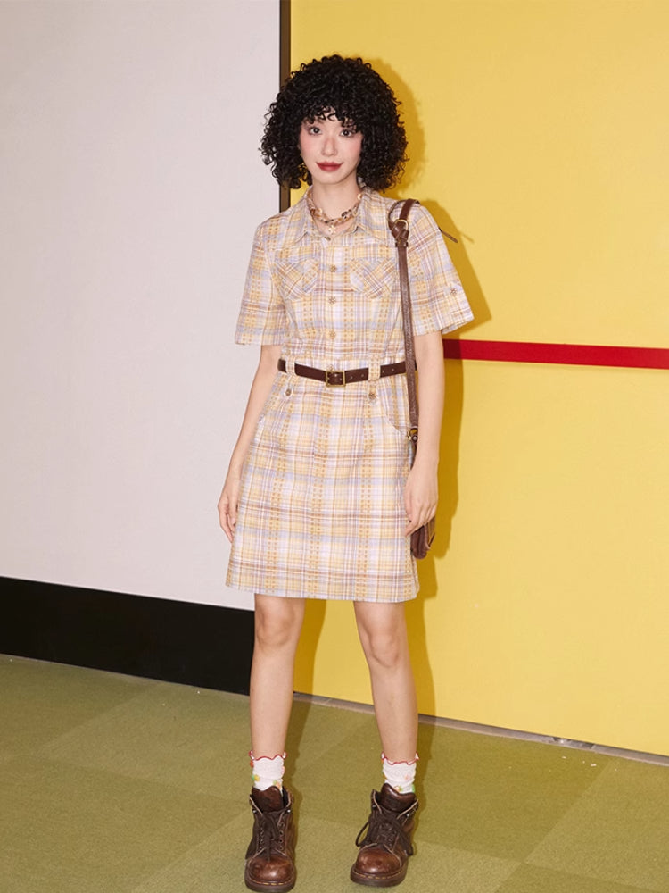 Striped cotton dress【s0000007405】