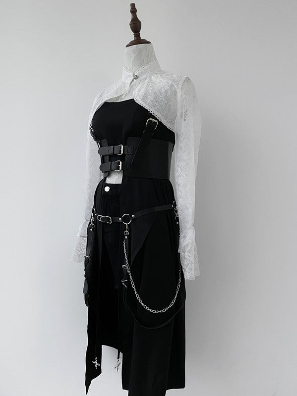 Your Highness - Nun Lolita Gothic OP Dress Full Set