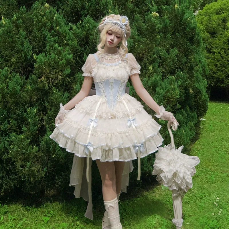 ZhiJinYuan - Time Waltz - Sweet Lolita Short Dress Ballet Style JSK