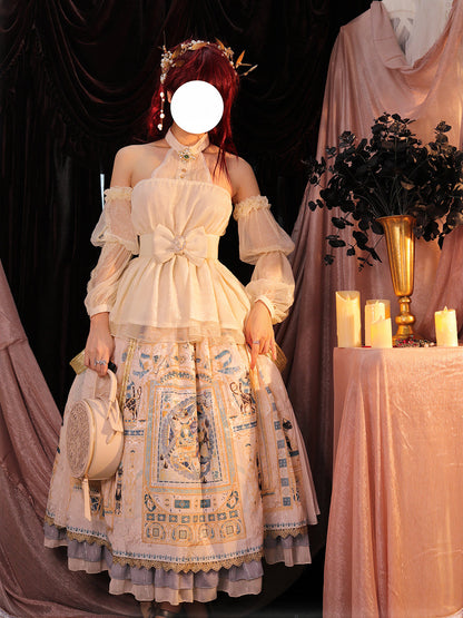 Miss Point - Dusk Bester - Egyptian Lolita Halter Attached Sleeve Blouse