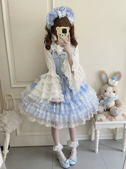 Sugar Girl - Love Overture - Sweet Lolita JSK, Tiered Ruffles Dress