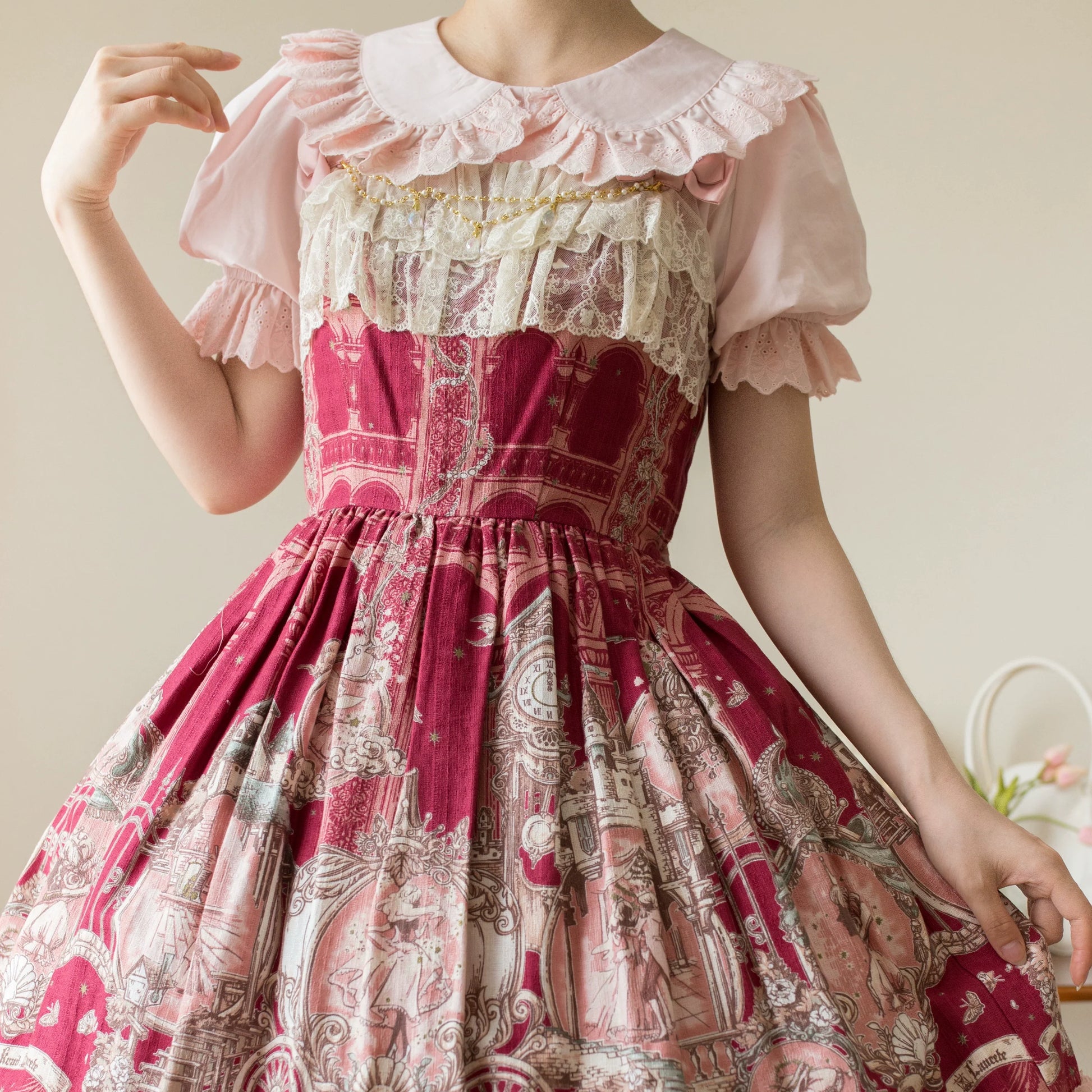 MIST - Cotton Kawaii Lolita Blouse, Short Sleeve