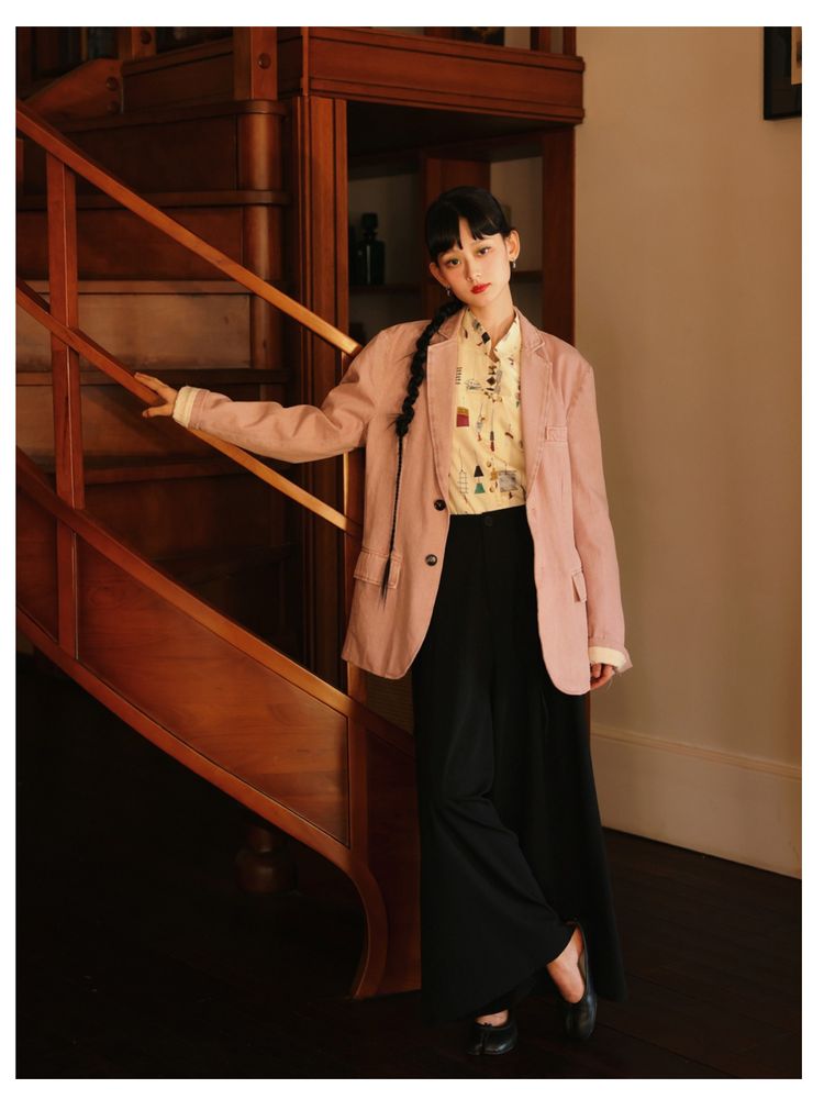 Elastic waist wide-leg pants 【s0000001623】