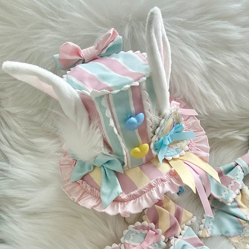 Sakurahime - Werid Theatre - Sweet Lolita Blackpink Stripe OP