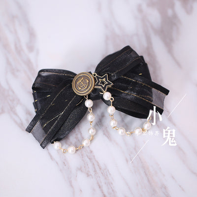 Xiaogui - Gothic Accessories Lolita Bow KC Hairclip