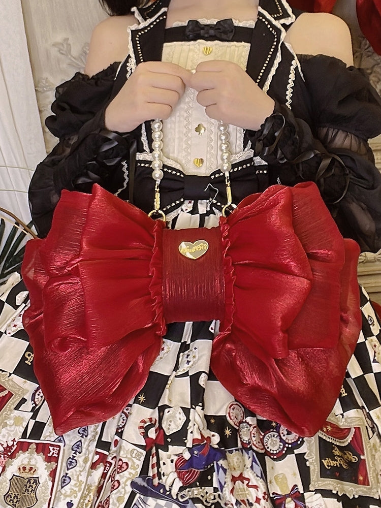 Boguta - Satin Butterfly Bow Bag Versatile Elegance Lolita Bag