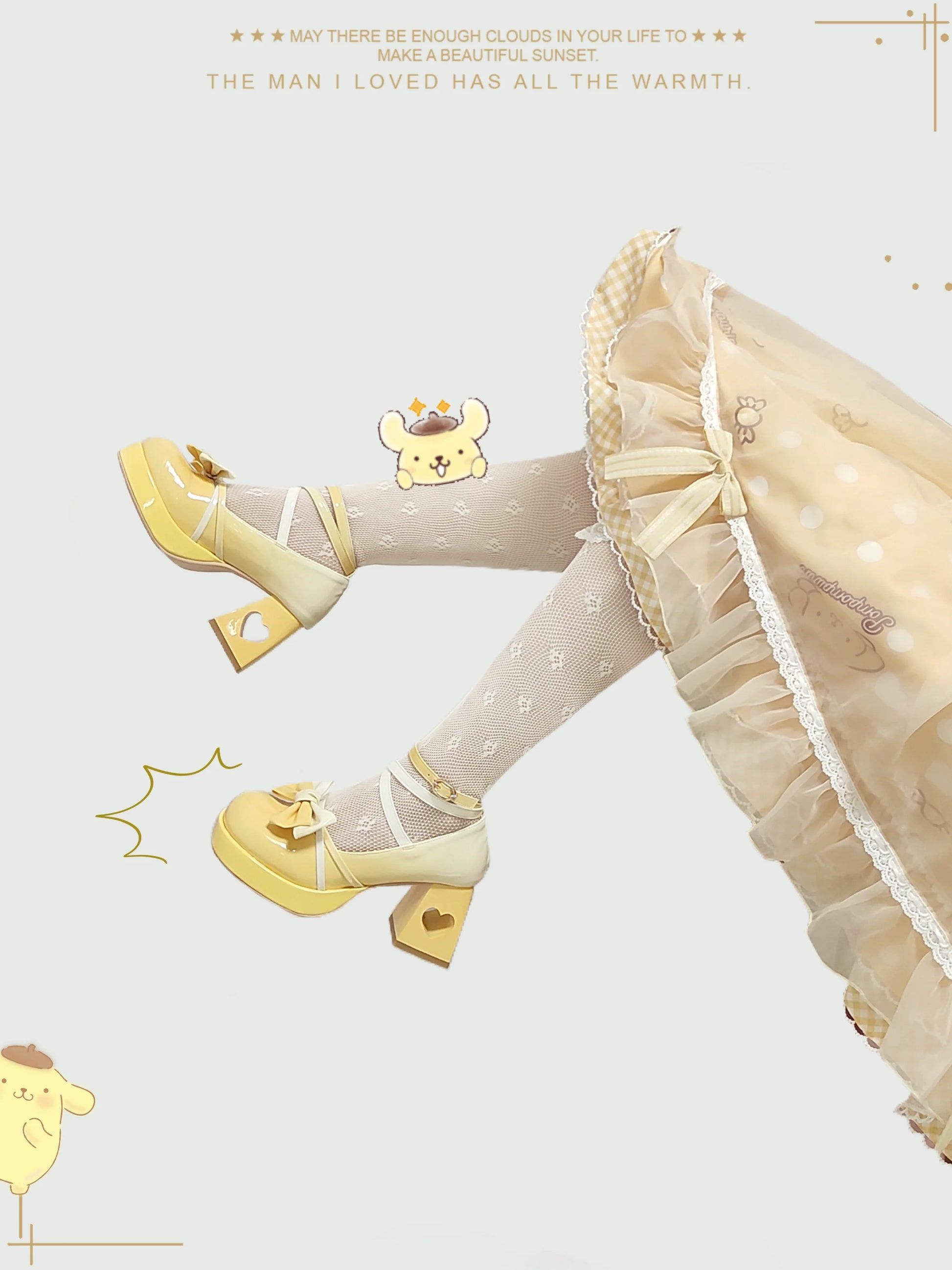 A Can of Cocoa - Heart Function - Sweet Lolita Shoes Gradient Color High Heels