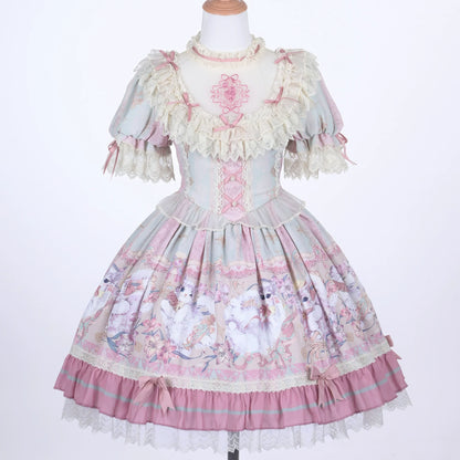 Bolero - Liliana Cat - Sweet Lolita Gorgeous OP Dress with Soft Lace & Organza