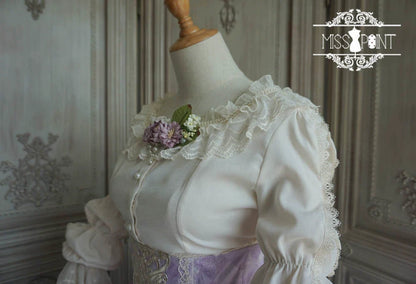 Miss Point - Elizabeth Meow - Classic Lolita Blouse Lotus Root Sleeve Lolita Shirt