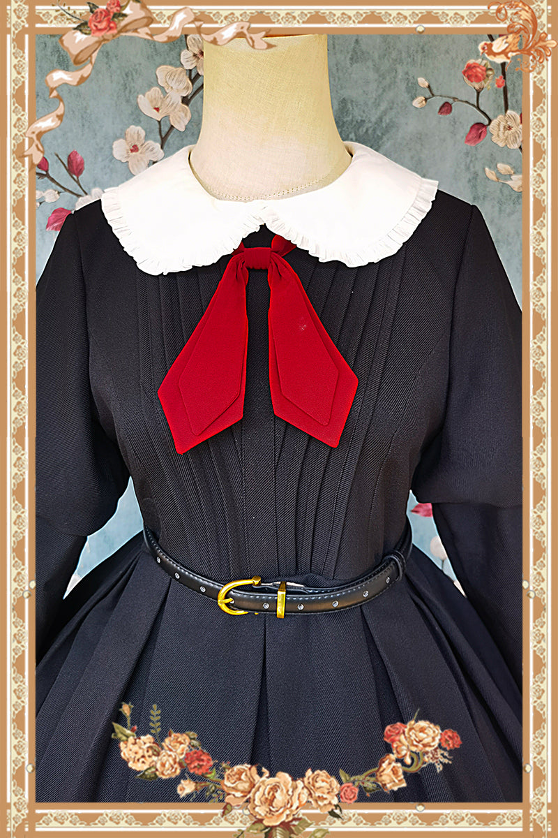 Infanta - Suliko - Maid Lolita OP Set with Soldier Style Waist Pack and Apron