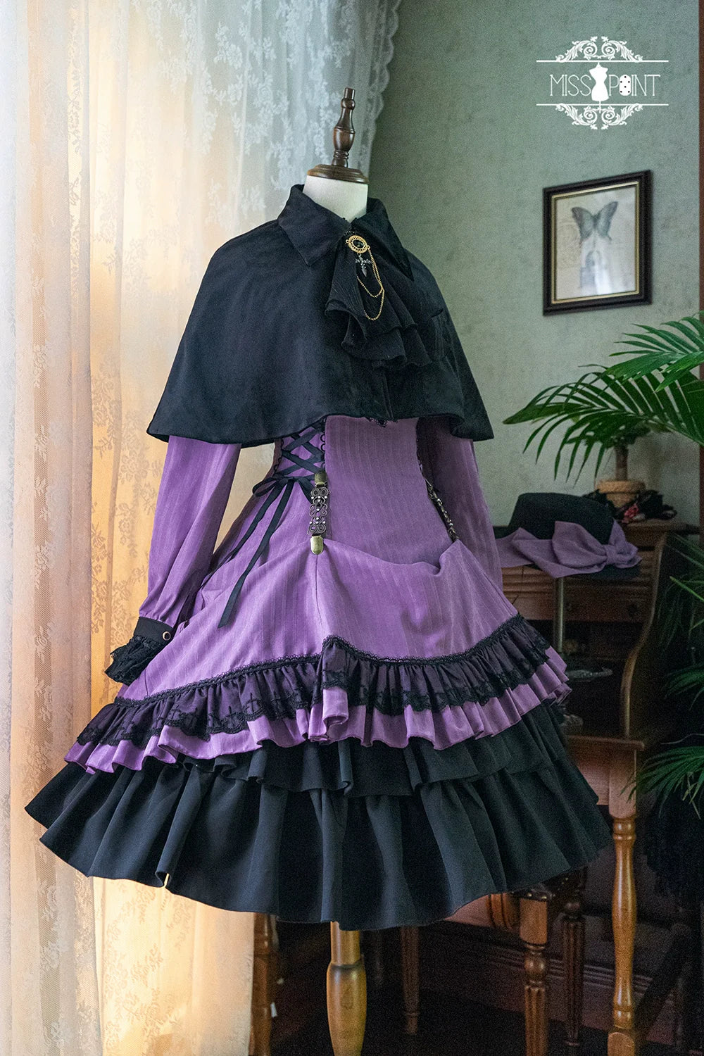 Miss Point - Perintz Manor - Gothic Lolita OP Long Sleeve Retro Lolita Dress