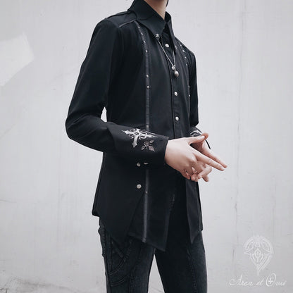 Arca et Ovis - Bat Wings - Ouji Lolita Shirt, Long Sleeve