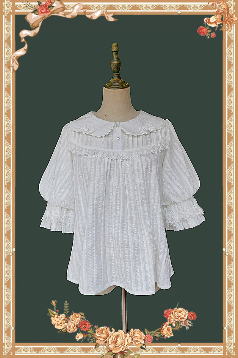 Infanta - Doll Lolita Cotton Short Sleeve Blouse
