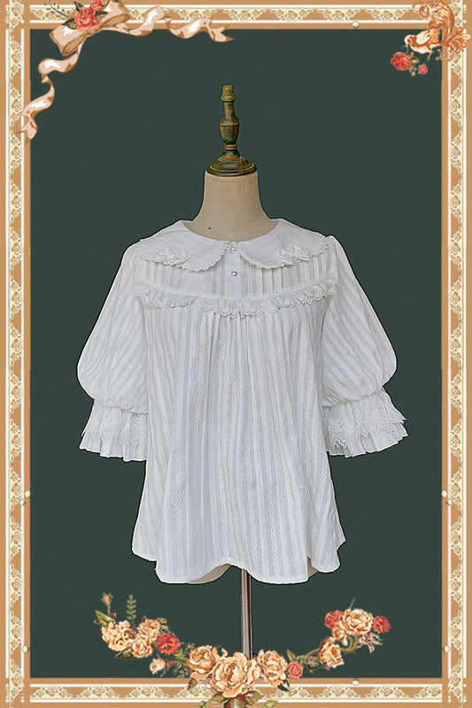 Infanta - Doll Lolita Cotton Short Sleeve Blouse