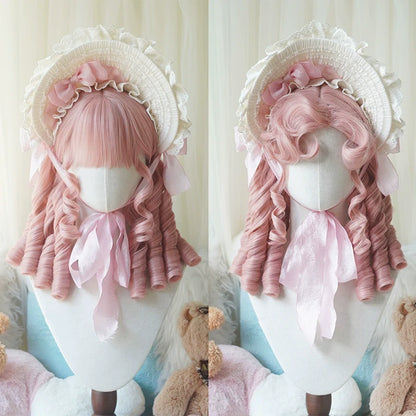 Imperial Tea - Retro Lolita Wig Short Roman Curl Hairpiece