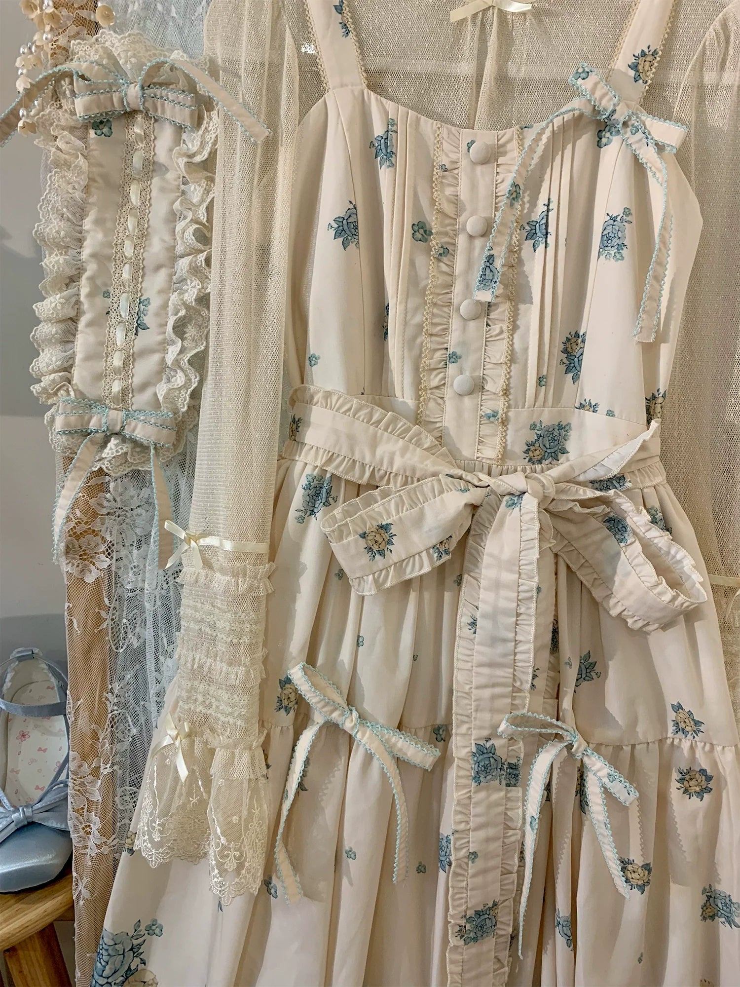 DreamWhale - Floral and Bird Series - Classic Lolita JSK Suit Floral Print Dress