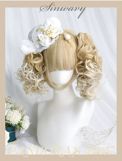 Sinwavy - Pandora's Box - Lolita Short Wig with Cute Double Ponytails