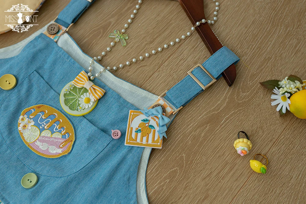 Miss Point - Daisy Lemon - Kawaii Lolita Lemon Print JSK Customized