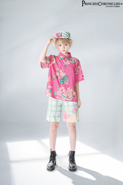 Princess Chronicles - Summer Printed Blouse and Shorts