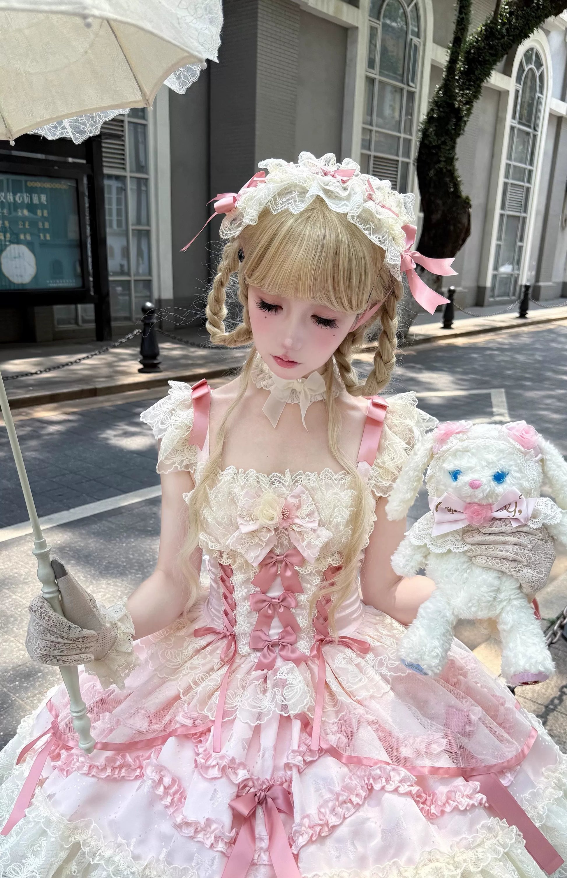 Sugar Girl - Dream Whisper Butterfly - Ballet-Inspired Sweet Lolita JSK Dress