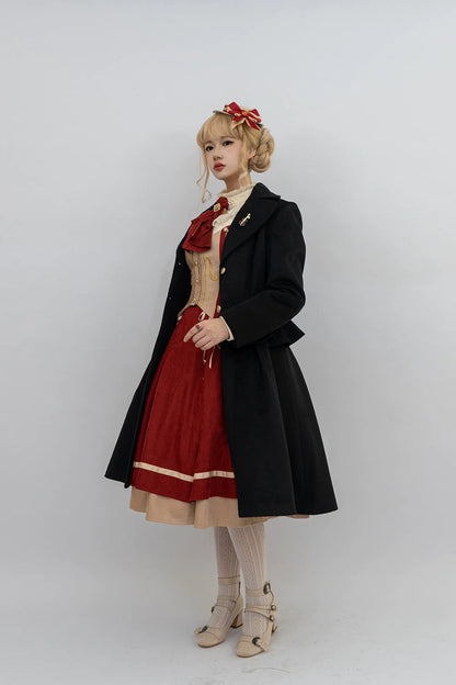Miss Point - Golden Movement - Elegant Lolita Fishbone Skirt Customized
